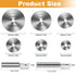 6pcs 2pc 1/4" FOTYBEl Cutting Wheel for Drill, Rotary Tool Cutting Discs with Steel Saw Blades, Hex Short Shank
