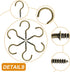Biaungdo 60 Pcs 1-1/4" Ceiling Cup Hooks, Self-Tapping Screw Hooks in Bronze