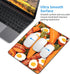 Generic Carrot Egg& Bacon Medley Non-Slip Mouse Pad, Polyester Desk Mat for Gaming Office Home