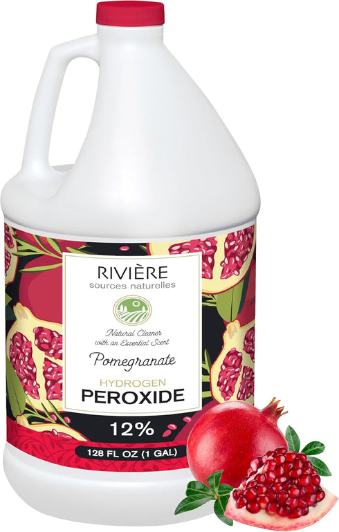 Rivire 12% Scented Hydrogen Peroxide Gallon, Pomegranate