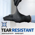 Medical Nitrile Exam Gloves, Black 3.5 mil Powder-Free Latex-Free Food Safe Cleaning Disposable Glove, 100 Pcs