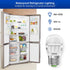 SANSI LED Refrigerator Light Bulb 45W Equivalent, 5000K Daylight White 450 Lumen 4W Appliance Light Bulb A11 Small LED Light Bulb, E26 Freezer Home Light Bulbs, Waterproof, Non-Dimmable, 4-Pack by SANSI