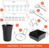 240PCS Pegboard Hooks Assortment Organizer Kit with Pegboard Bins and Cups for Garage Wall Organization