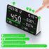 CIS 7-in-1 CO2, Air Quality Monitor, Indoor Humidity Monitor, Temperature, TVOC, HCHO, Time, Date Display Desktop Air
