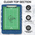 Sooez Original Clipboard with 2 Storage & Pen Holder, Heavy Duty 8.5x11 Clip Boards, Clearview Dry Erase Clipboard