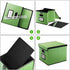 Huolewa Portable Leather File Organizer Boxes, Collapsible Document Storage with Lids for Letter/Legal Files