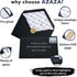 4x6 inch, 100 Pack 4 AZAZA Black Thank You Cards with Envelopes Bulk Thank You Notes Minimalistic Designs, Funeral