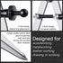 Weewooday 2 Pieces Adjustable Lockable Divider Leather Compass, 6 Inch and 8 Inch Drafting Tool