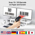 Tera Pro 2024 Newest Wireless 1D 2D QR Barcode Scanner, 3 in 1, Vibration Alert