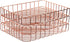 Okllen 3 Pack Wire File Tray, Rose Gold Paper Tray Desk Letter Tray for Office, Large Documents Storage Basket Organizer