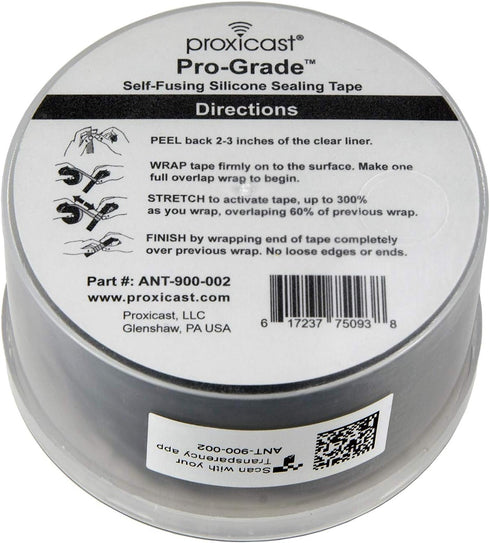 Proxicast Pro-Grade Extra Strong Weatherproof Self-Fusing Silicone Rubber Tape for Outdoor Antenna, 1.5" x 15'