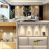 DEDC 6pcs 3000K Dimmer, Closet LED Mini Spot Light, Spotlights with RF Art Picture Lights, Spotlight for Plants Jewelry