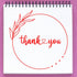 Packages, 1-5/8" Personalized Thanks Custom Stamp for Small Business - Pre-Inked Elegant Gratitude Pre-Inked Thank You