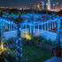 Lurinenna 10 IP65 Tubes Waterproof Solar Meteor Shower Lights, Outdoor LED Icicle String Lights for Outside, Christmas