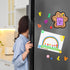 Decorative Cork Bulletin Board for Walls, Dog Paw Shape Memo Bulletin Pin Board for Office Home Kitchen (2 Pieces)