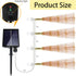 4 800LED 8 Dimmable Pcs Solar Starburst Sphere Lights,Firework Light Remote Control Timer Modes Waterproof Hanging