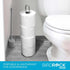 INTERNET'S BEST Stainless Steel Toilet Paper Holder Reserve - Modern Vertical Stand Tissue Dispenser - Brushed