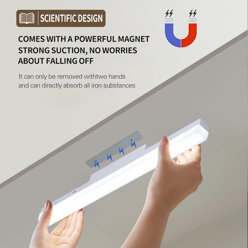 Clnutrieve Mirror,16 Inches Wireless Vanity Lights For Rechargeable Magnetic RGBW Makeup Light With Ambient Lighting
