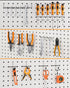 INCLY Pegboard Hooks Set, 206PCS Heavy Duty Peg Hook Hanger & Holder for 1/4 1/8 Inch Pegboard