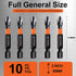 10-Pack Phillips Bits #2 Impact Magnetic, 2-Inch Long PH2 Bits, Premium S2 Alloy Steel Drill Bits