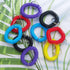 TIHOOD 100PCS Wristlet Keychains, Stretchable Plastic Wrist Keychain Bracelet for Office, Workshop, Outdoor Sport