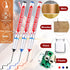 Multi-purpose Deep Hole Marker Pens Long Nosed Marker Deep Drill Hole Long Nib Scriber Waterproof Mechanical Carpentry Colorful Marker Pen for Woodworking Hardware Decoration Construction (12 Pieces)