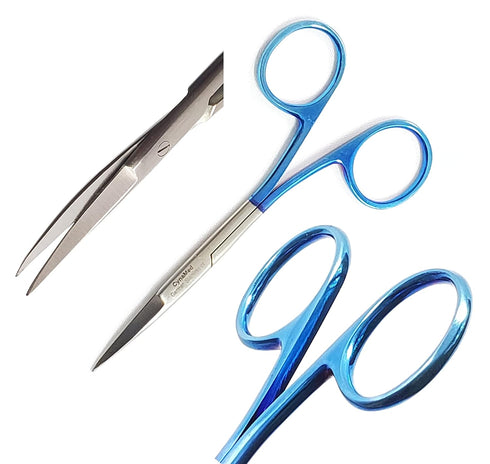 Premium German - Iris Micro Dissecting Scissors,Gum Scissors,Suture Scissors Eye/Dental Scissors Curved