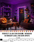 Kelumi 16.4ft 50 Halloween String Lights Battery Operated, Orange Purple and Green Lights with Timer Waterproof LED