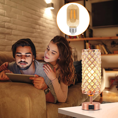 Hong-in T45 Dimmable LED Light Bulbs 6W 2700K Warm White, E26 Base 120Volts for Industrial Touch Control Table Lamps