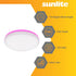 Bulbs, 7 550 3000K E26 120 110 Sunlite LED UFO Pendant Light Watts, Lumens, Warm White, Medium Base, Volts, Degree Beam