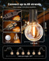 30FT 13 G40 Bulbs 2700K Dimmable VIPAR Outdoor String Lights, Patio Lights Outdoor Waterproof, Shatterproof Connectable