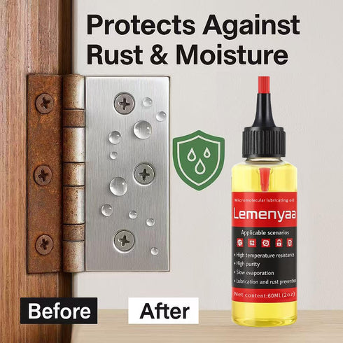 Lemenyaa 2 OZ Nozzle Door Hinge Lubricant Silicone Oil with Built-in Storage Non-Spray, No-Drip Formula for Squeaky