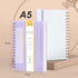 Yoment Spiral Notebook College Ruled A5 Spiral Bound Journal 160 Pages Thick Paper Plastic Hardcover Spiral Notebook 5x7 Wire Bound Notebooks for Note Taking School Office Supplies, Purple by Yoment
