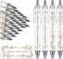 Whaline 24Pcs Retractable Ballpoint Pens for Bridal Shower, Wedding Games, Proposal Favors, Black Ink Floral Picture