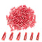 100 Pcs Bullet Connectors, Quick Connect & Disconnect Electric Terminals, 22-16 AWG, Nylon Fully Insulated Female &
