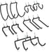 HUHOLE Pegboard Drill Holder, 10 Pack Heavy Duty Utility Hooks for Power Tools, Drill, Hammer, Fit for 1/4" Pegboard