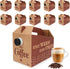 INPARALLUV 10 Pack Disposable Coffee Box Dispensers Coffee to Go Drink Containers Insulated