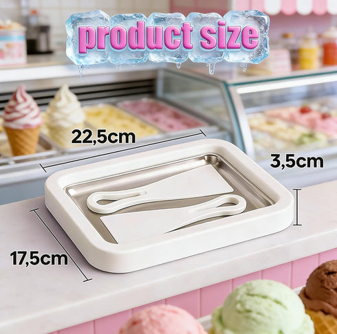 Liedrg 2026 Frozen New Instant Ice Cream Roller Maker - Myfroroll Homemade DIY Machine for Italian Ice Cream, Sorbet