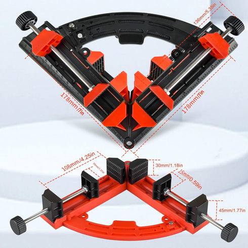 Corner Clamp for Woodworking,Adjustable Corner Clamps,Multi Angle Corner Clamp for Woodworking Set,Right Angle Clamps for Woodworking/Bookshelves/Cabinets/Framing by kurras