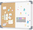 White Board Cork Board Combo, 24×18 inch Magnetic Dry Erase Board, Vision Board for Office, Home, School