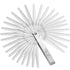Stainless Steel Feeler Gauge: Dual Marked Metric and Imperial Measuring Tool (32 Blades, 0.03-1 mm)
