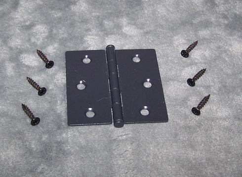 Generic 2 1/2 Inch 2 1/2 Inch/Black Plantation Shutter Hinge X Satin Finish