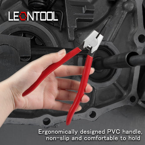 8-Inch Lock Ring Pliers, Flat Snap Ring Pliers for Transmission Transfer Cases and Retaining Rings
