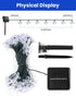 60 Brightown LED Solar Flower String Lights for Outside Waterproof Fairy Lights for Garden Yard Fence Patio Christmas