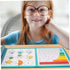 Nuiorfty 1 Set Magnetic Fraction Tiles Educational Colorful Fraction Manipulatives with Magnetic Snap Writable Erasable