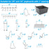FRIMOONY Pegboard Hooks Assortment with Pegboard Bins, 140 Piece for Organizing Various Tools