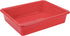 Storex Letter Size Flat Storage Tray – Organizer Bin for Classroom, Office and Home, Red, 5-Pack
