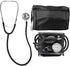 MABIS Blood Pressure Cuff and Dual Head Stethoscope Kit, Home Sphygmomanometer with Calibrated Nylon Cuff, Professional