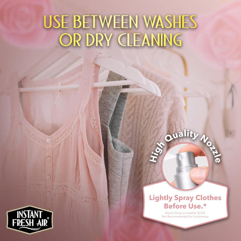 Clothes Freshener Spray & Deodorizer Odor Eliminator - Works Instantly with Noxban - Fine Fragrance Fabric Refresher