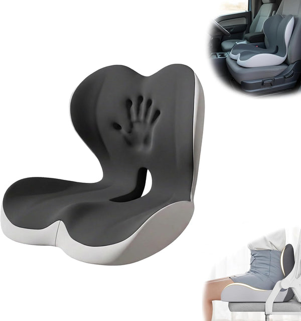 Generic Truck Seat Cushion Ergonomic Memory Foam with Lumbar Support Orthopedic Car Seat